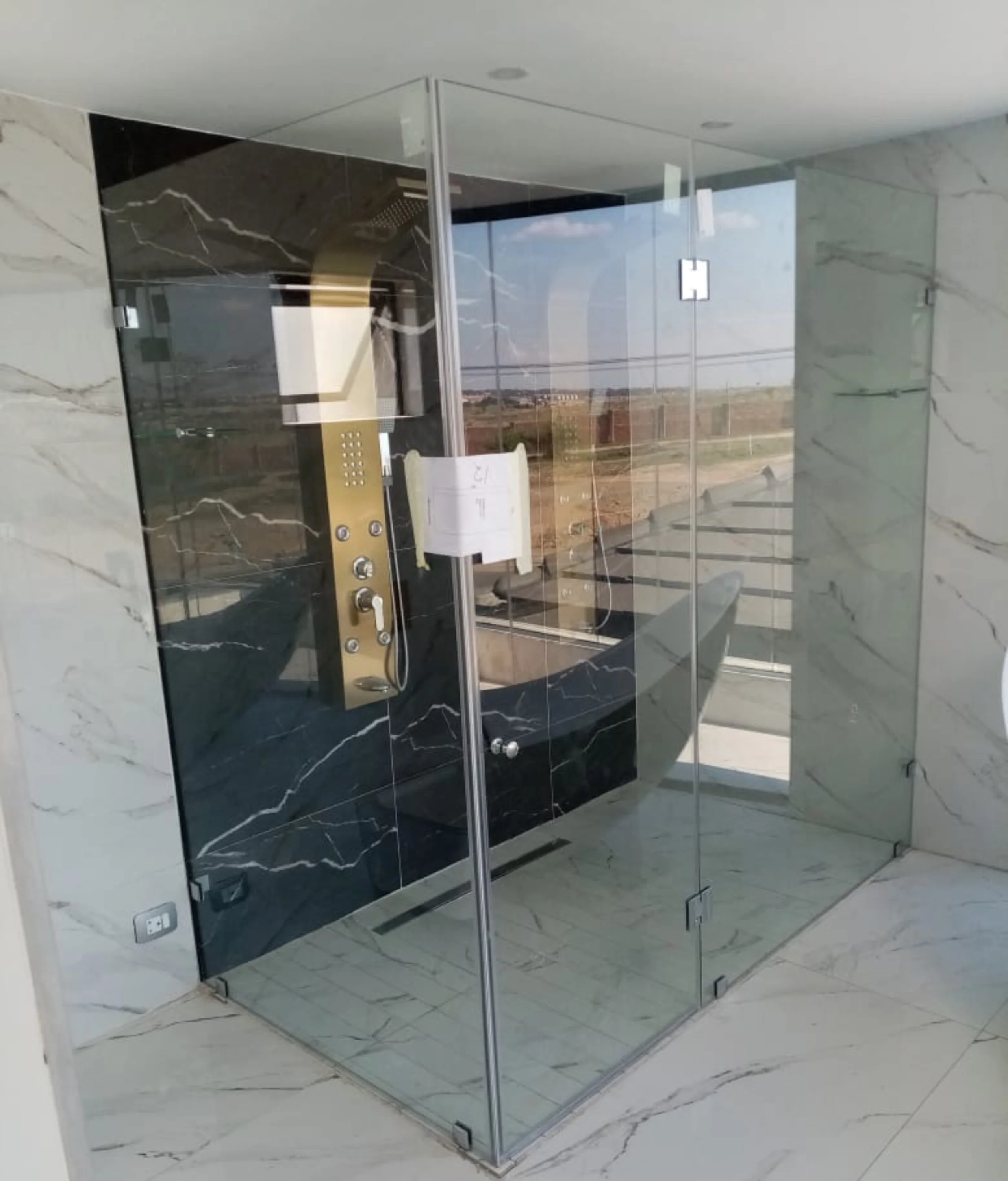 Frameless Shower Enclosure